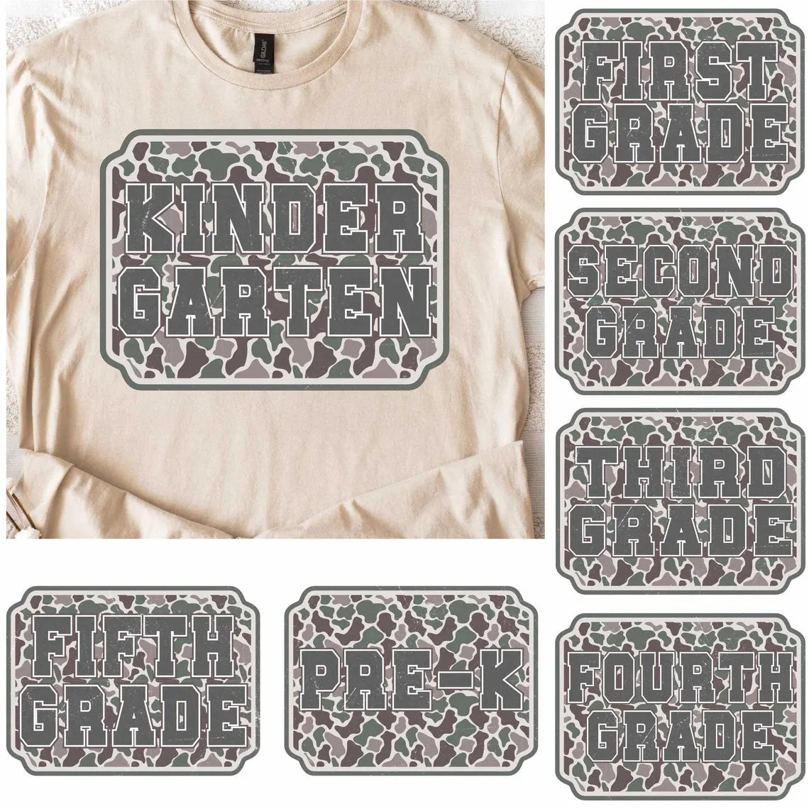 Camo School Tee