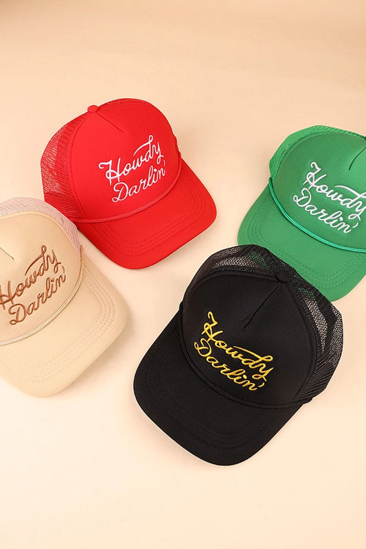 Howdy Darlin Mesh Trucker Cap